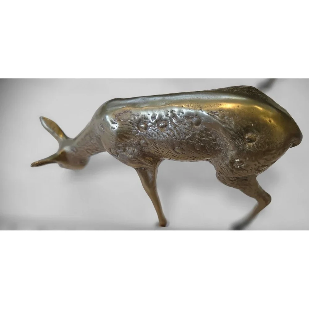 Brass Buck - Doe & Small Deer Textured - Vintage